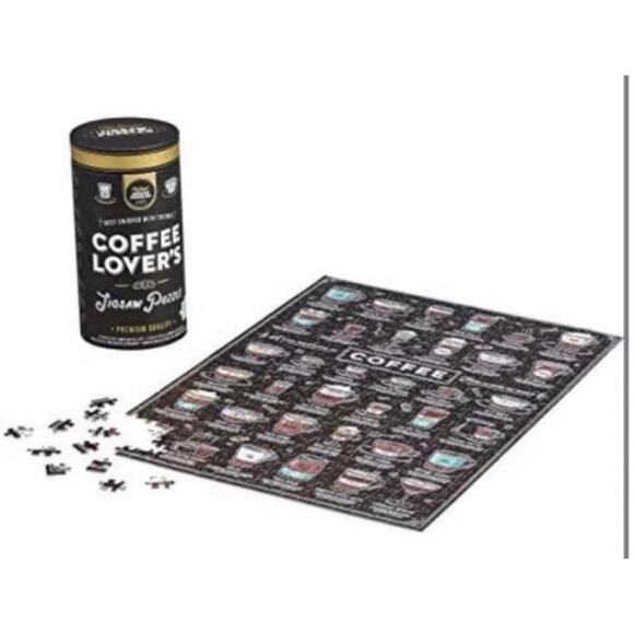 Coffee Lovers Activity Jigsaw Puzzle - Brand: Ridley's Games - Size: 500 Pieces - Picture 3 of 3